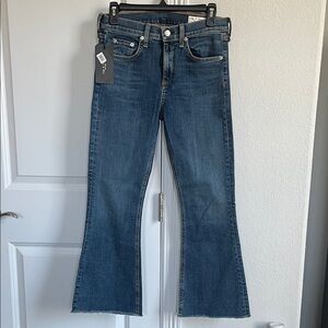 rag & bone Dark Blue Flare Jeans
